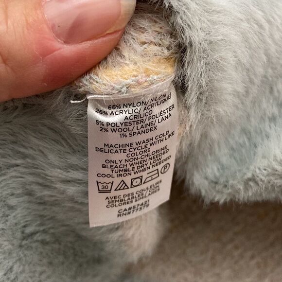 Ann Taylor Color Block Fuzzy Sweater size Medium - Picture 3 of 7